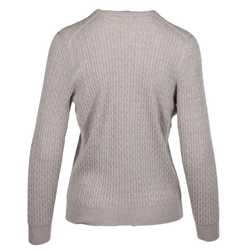 Royal Merino Cable Crew Neck Jumper image number 1